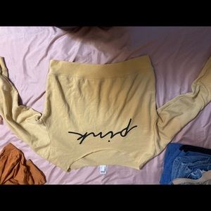 Pink off the shoulder top